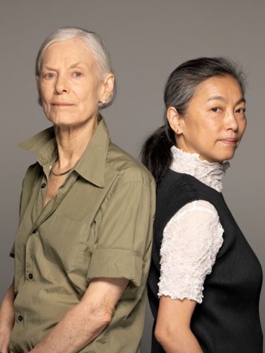Portrait of Lucinda Childs and Miki Orihara