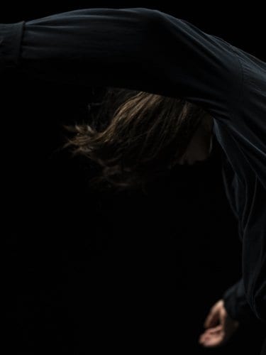 close shot of a dancer on stage 