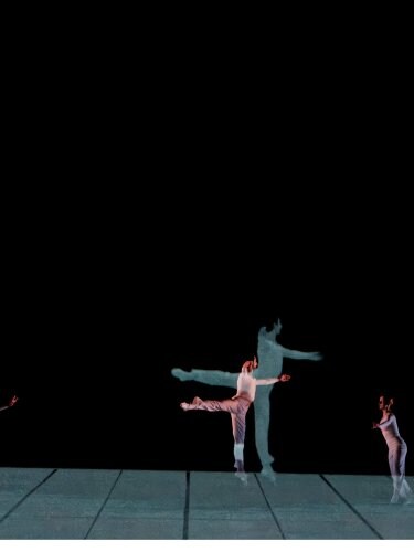 Dancers jumping 