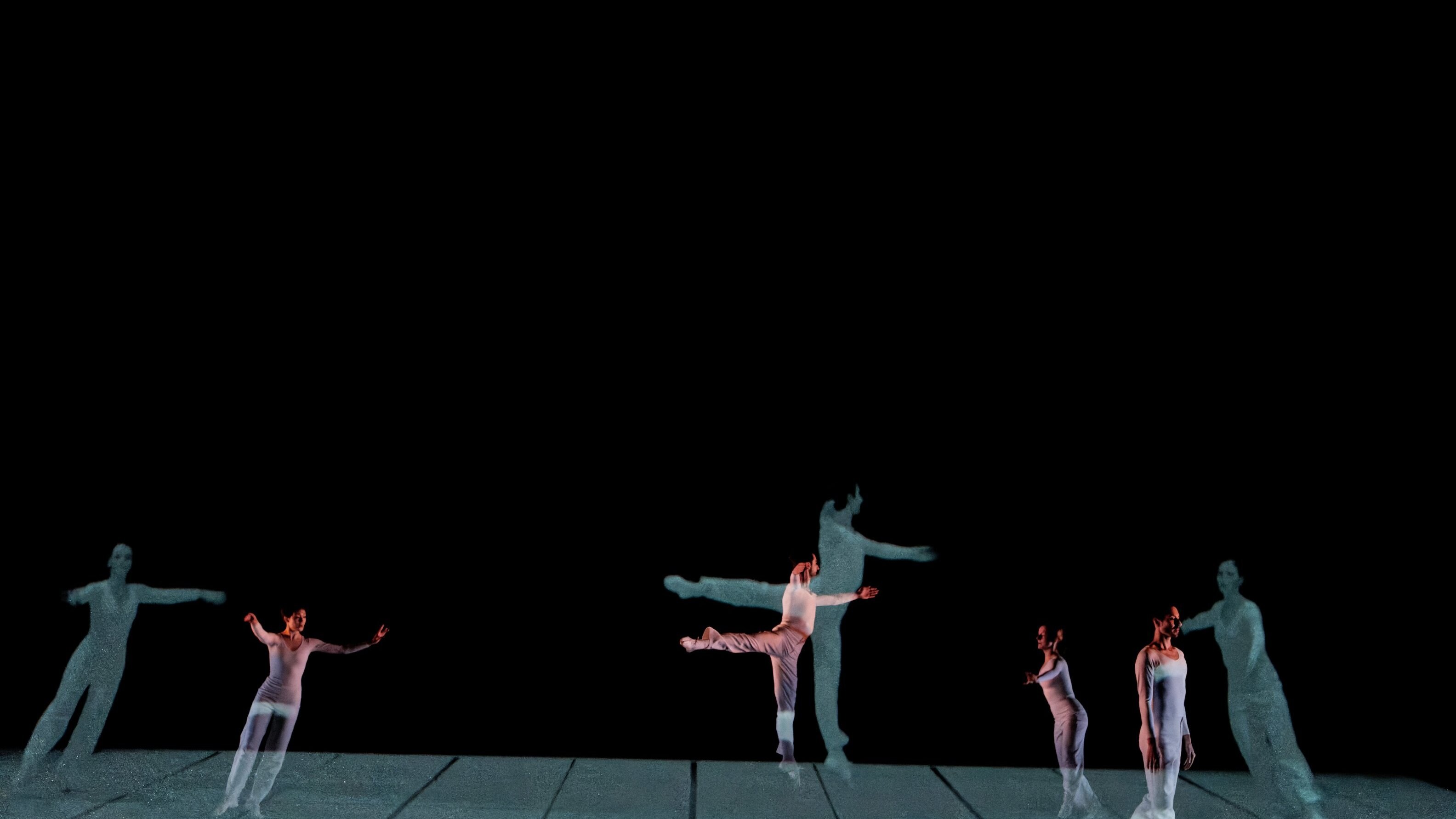 Dancers jumping 